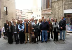 La delegazione in visita a Siena