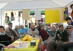 Lo stand dell'associazione