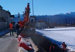 Cantiere aperto da questa mattina in frazione Castelletto