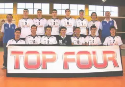 La squadra che ha vinto il campionato B2 maschile di volley